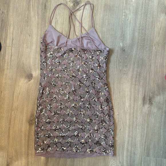 NWOT Endless Rose Anthropologie Sequin Mini Dress - Picture 3 of 5